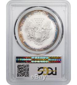 $1 2001-P American Silver Eagle PCGS MS67 Toned