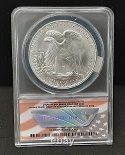 1985 American Silver Eagle Anacs Ms67 Overstruck By Daniel Carr -025
