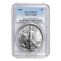 1986 $1 American Silver Eagle MS69 PCGS