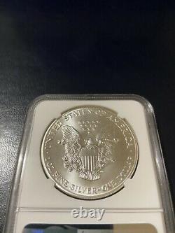 1986 1$ T-1 American Silver Eagle NGC ms70.999