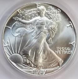 1986 1oz. American Silver Eagle MS70 & 1986p Ellis Island Proof Silver Dollar