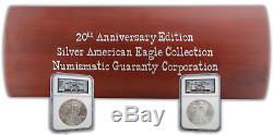 1986 2005 $1 Silver American Eagle 20th Anniversary Collection NGC MS68