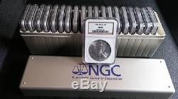 1986-2005 American Silver Eagle $1 Ngc Grade Ms69 Slabbed In Ngc Box Free Ship