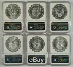 1986-2005 American Silver Eagle $1 20 Coin Set NGC MS69