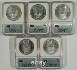 1986-2005 American Silver Eagle $1 20 Coin Set NGC MS69 Brown Labels