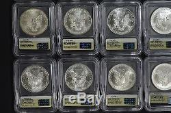 1986-2005 American Silver Eagle Set ICG MS69 20th Anniversary Label #006 of 1986