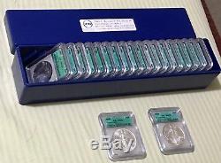 1986-2005 American Silver Eagles ICG MS69 20 BEAUTIFUL COINS WITH BOX PICTURED
