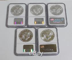 1986-2005 American Silver Eagles NGC MS69 Nice Collector Lot of 20- Coins