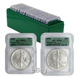 1986-2005 Certified American Silver Eagle Set ICG MS 69