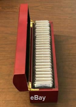1986-2010 Set of $1 American Silver Eagles NGC MS 69 25 Coins in Box