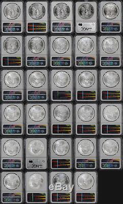 1986-2014 American Silver Eagle 29 Coin Set All NGC MS-69 -170894