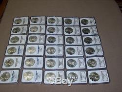 1986-2015 American Eagles NGC MS69 (thirty coin set)
