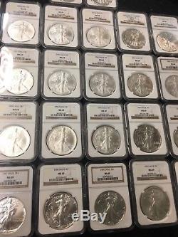 1986-2015 American Silver Eagle MS69 NGC Graded 30 Coin Set