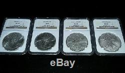 1986 2015 Complete 30 Coin American Silver Eagle Set Ngc Ms 69