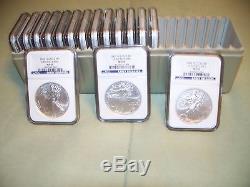 1986-2015 Complete PLUS set NGC MS69 American Silver Eagles-36 1oz silver coins