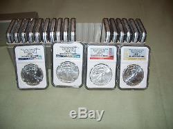 1986-2015 Complete PLUS set NGC MS69 American Silver Eagles-36 1oz silver coins