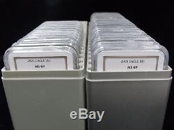 1986-2016 MS69 NGC American Silver Eagle 31 Coin Set #1A 2A