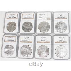 1986-2016 NGC Graded MS69 American Eagle. 999 Silver Dollar 31-Coin Set $1