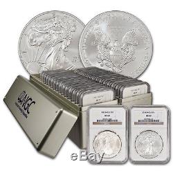 1986-2016 Silver American Eagle Set NGC (MS69) 2 NGC Boxes 31 coins total