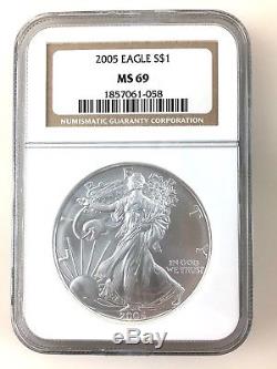 1986-2017 $1 AMERICAN SILVER EAGLE Complete Set NGC MS69 32 Coins C10