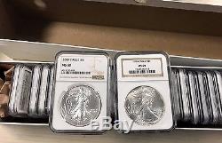 1986-2017 American Silver Eagle 31-Coin Set NGC MS69 (Missing 1996)