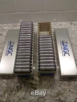 1986-2017 American Silver Eagle MS69 NGC Brown Label 32 Piece Coin Set LOOK