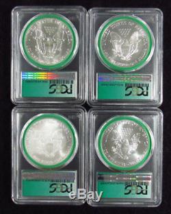 1986-2017 American Silver Eagles PCGS MS69 DATE SET 32 COINS (SEALED BOX SET)