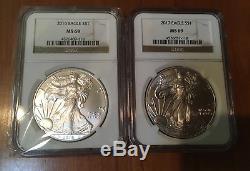 1986 2017 Complete 32 Coin American Silver Eagle Set Ngc Ms 69