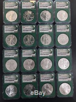 1986-2017 NGC ms69 1oz American Eagle Silver Coins Monster Box Collection