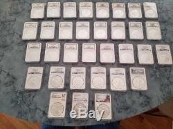 1986-2018 American Silver Eagle NGC MS69 Registry Set 33 Coins