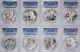1986-2018 American Silver Eagles Complete 33-Coin Set Each Graded PCGS MS69