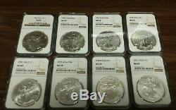 1986 2019 American Silver Eagle 34 Coin Set NGC MS69