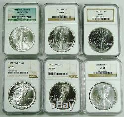 1986-2019 American Silver Eagle NGC MS69 Registry Set 34 Coins