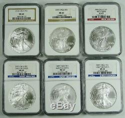 1986-2019 American Silver Eagle NGC MS69 Registry Set 34 Coins