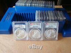 1986 2019 Complete 34 Coin American Silver Eagle Set Pcgs Ms 69 & 70
