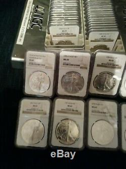 1986-2019 Silver American Eagle Complete Set NGC MS69 34-Coins Free Shipping