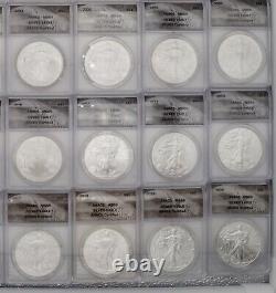 1986-2020 (35) Coin American Silver Eagle Set ANACS MS69 Room To Continue
