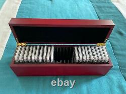 1986-2020 American Silver Eagle Complete 35 Coin Set ALL NGC MS69 withNGC Cases