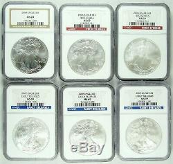 1986-2020 American Silver Eagle NGC MS69 Complete Set 35 Coins FREE SHIP (2)