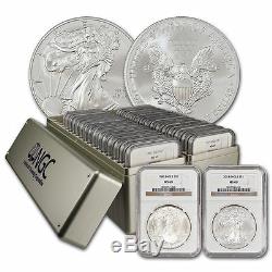 1986-2020 Silver American Eagle Set NGC (MS69) 2 NGC Boxes 35 coins total
