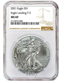1986-2021 American Silver Eagle 37-pc Set NGC MS69 (2 New NGC Boxes)