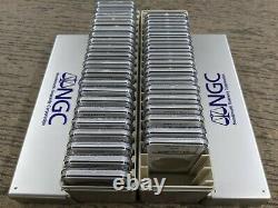1986-2021 American Silver Eagles Complete 36-Coin Set Each Graded NGC MS69