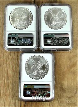 1986-2023 American Silver Eagle Set NGC Certified MS69 39 Coins Complete T1 T2