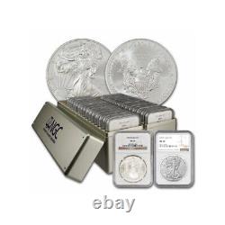 1986-2024 American Silver Eagle 40-Coin Set NGC MS69 (Type 1 & 2)