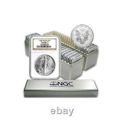 1986-2024 American Silver Eagle 40-Coin Set NGC MS69 (Type 1 & 2)