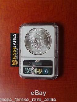 1986 American Silver Eagle Ngc Ms70 Outlaw Jesse James First Year Of Issue Label