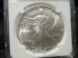 1986 American Silver Eagle 1oz. 999 Silver Dollar Ngc Ms70