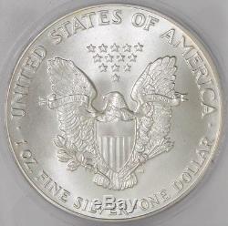 1986 American Silver Eagle $ #4000602103 MS70 ICG