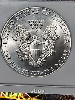 1986 American Silver Eagle NGC MS 70 8054