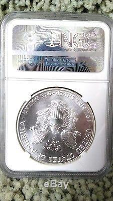1986-American Silver Eagle. NGC MS70 First Year Issue Perfect condition Low Pop